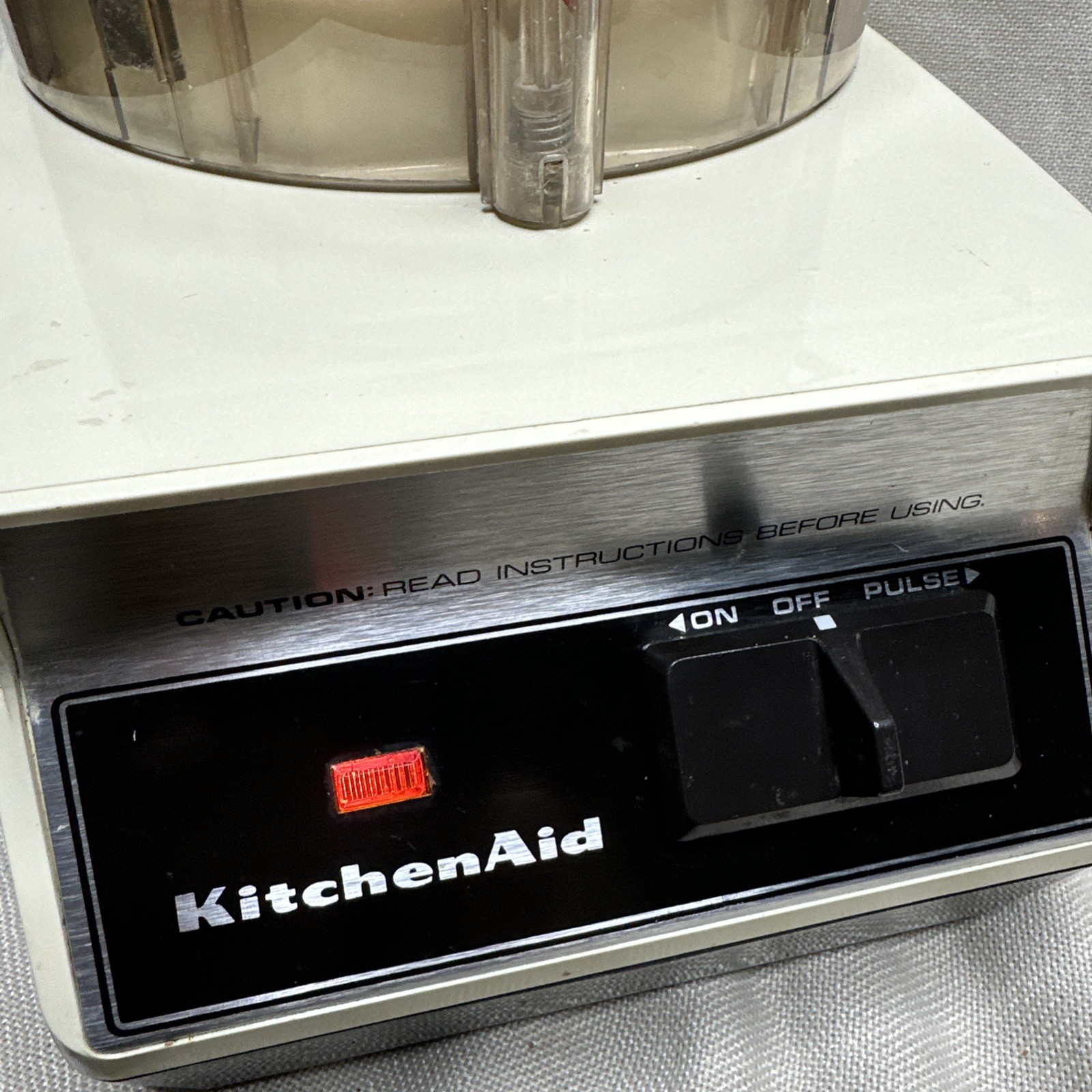 Vintage KitchenAid KFP700 Food Processor Made in France READ Bowl Handle Broken