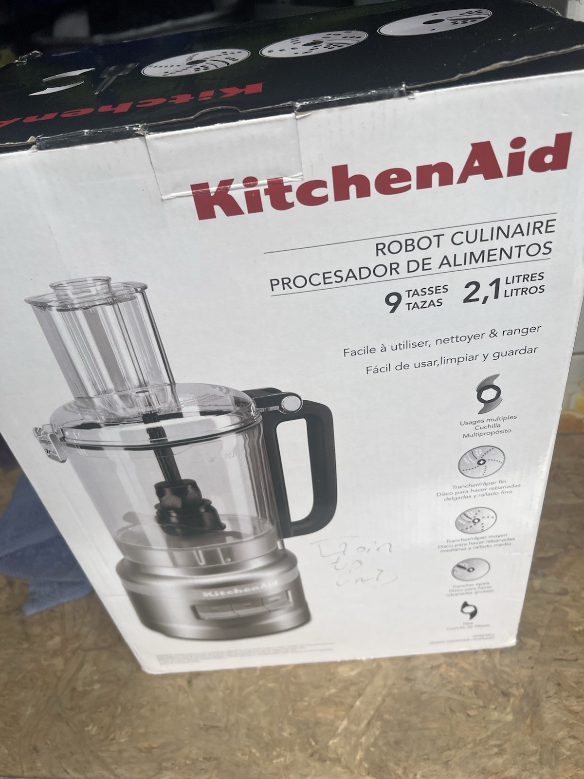 KitchenAid 9 Cup Food Processor | W All Attachments | KFP0919CU | Tested