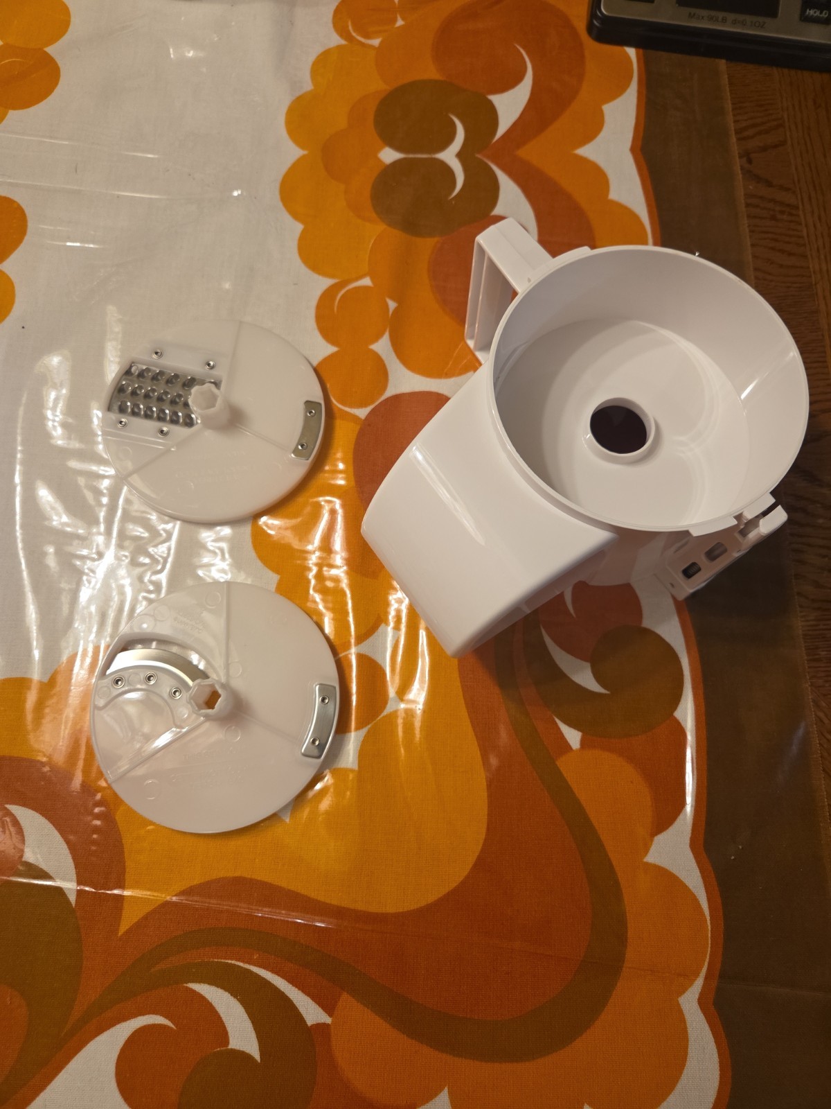 Cuisinart Handy Prep Food Processor DFP-3 OEM Parts (2) Discs (1) Chute