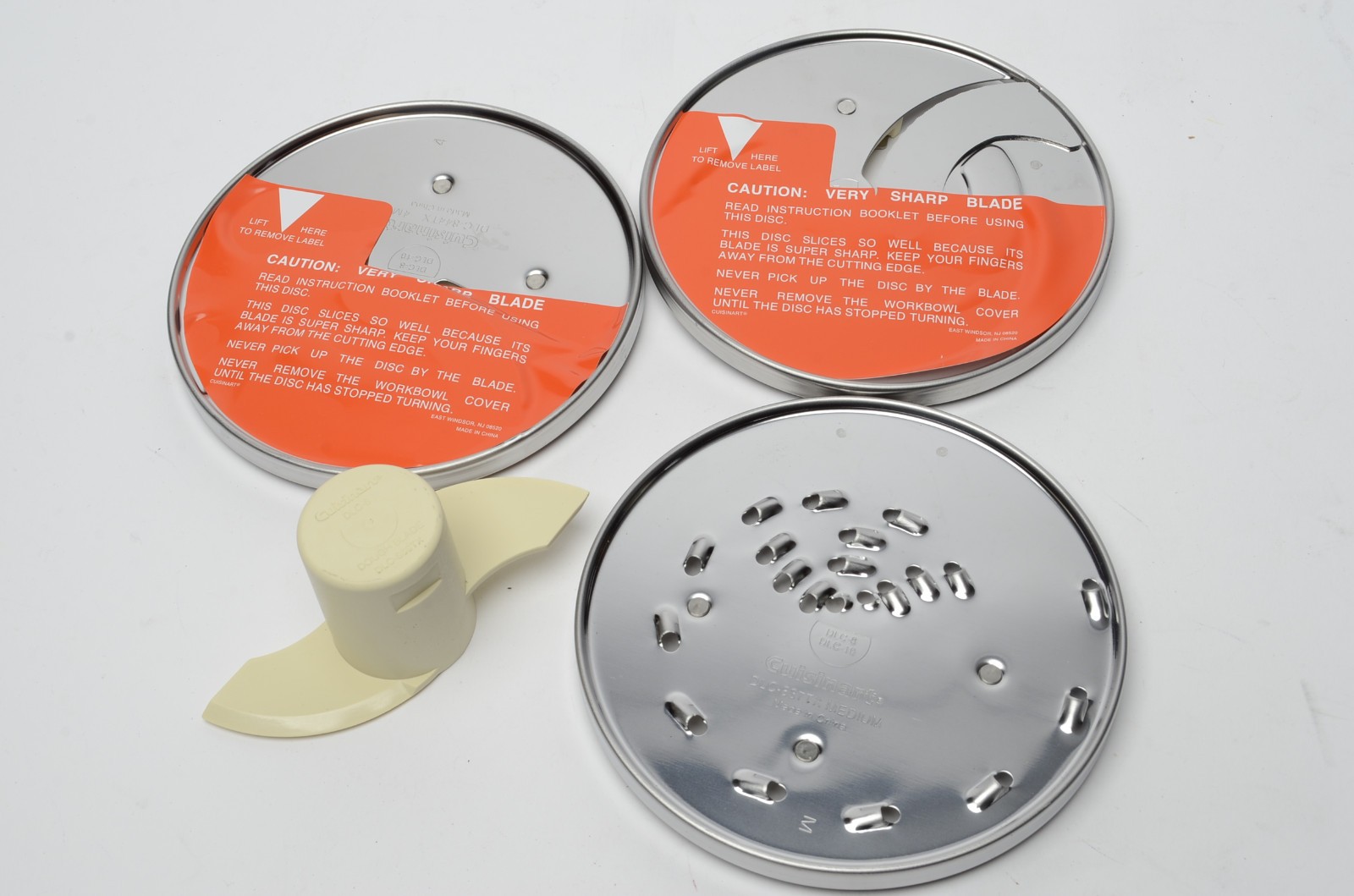 Cuisinart DLC-10 DLC-8 replacement Dough & 3 Discs 4MM, Medium Grader, 2MM