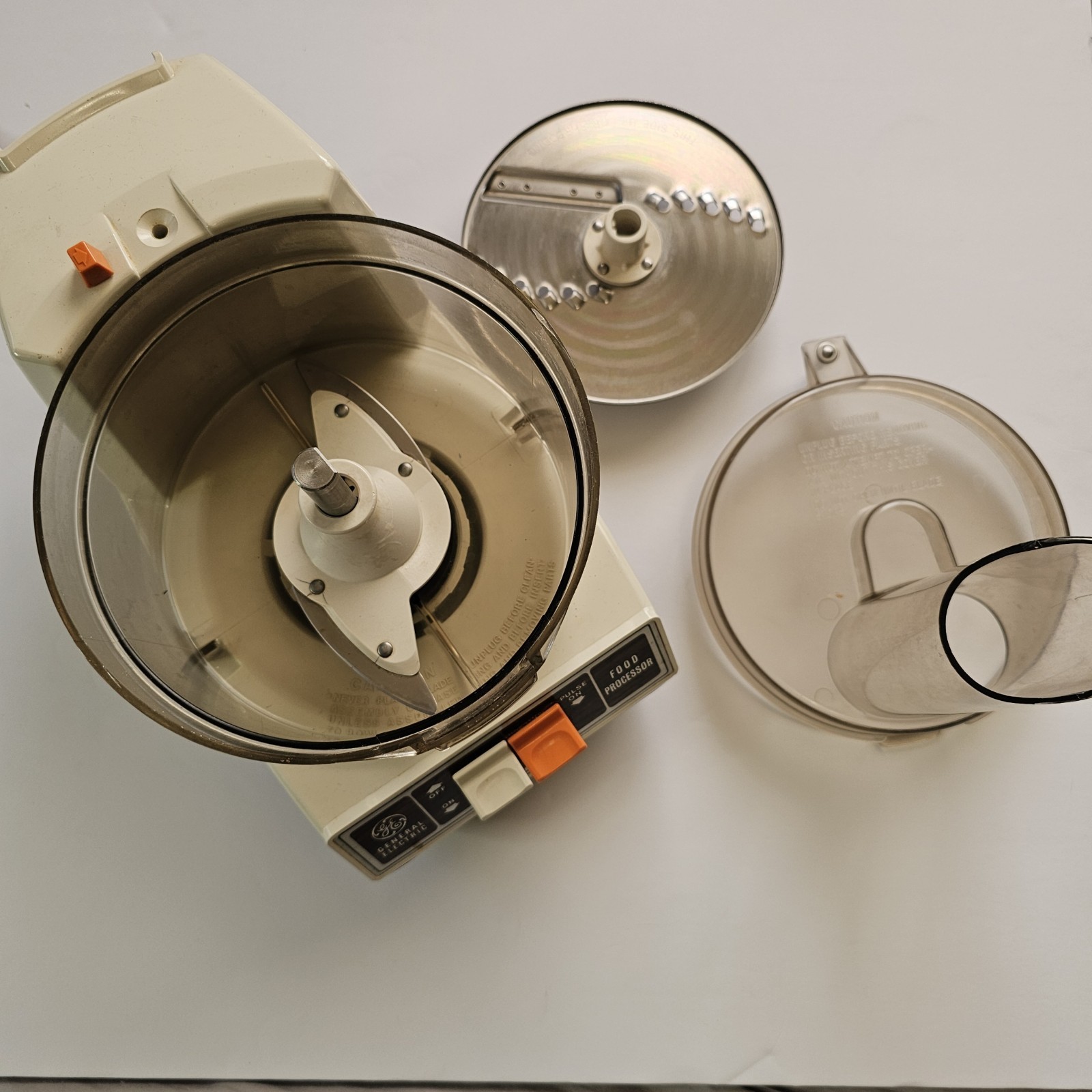 GE Food Processor model 420A D1FP1B Vintage General Electric WORKS And Tested