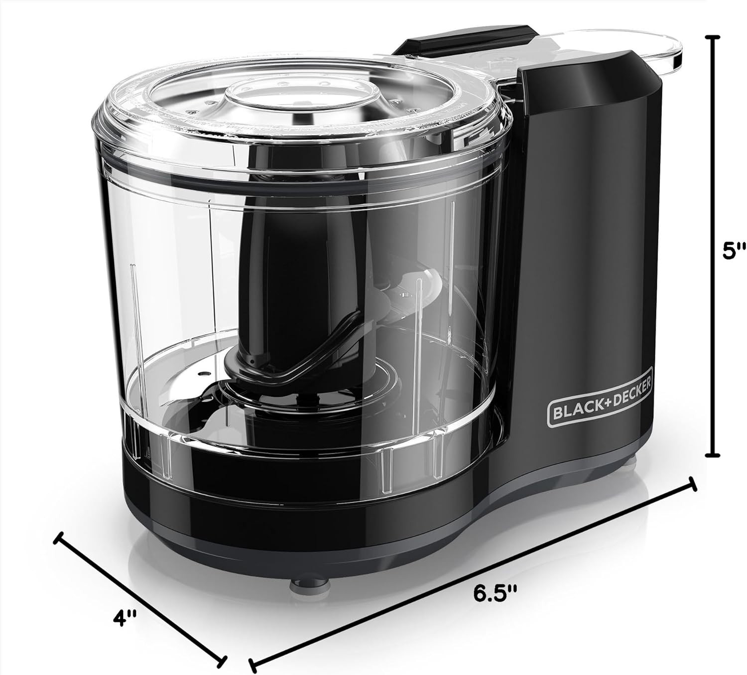 BLACK+DECKER 1.5-Cup Electric Food Chopper, One Touch Pulse, 150W Motor, Stay-Sh