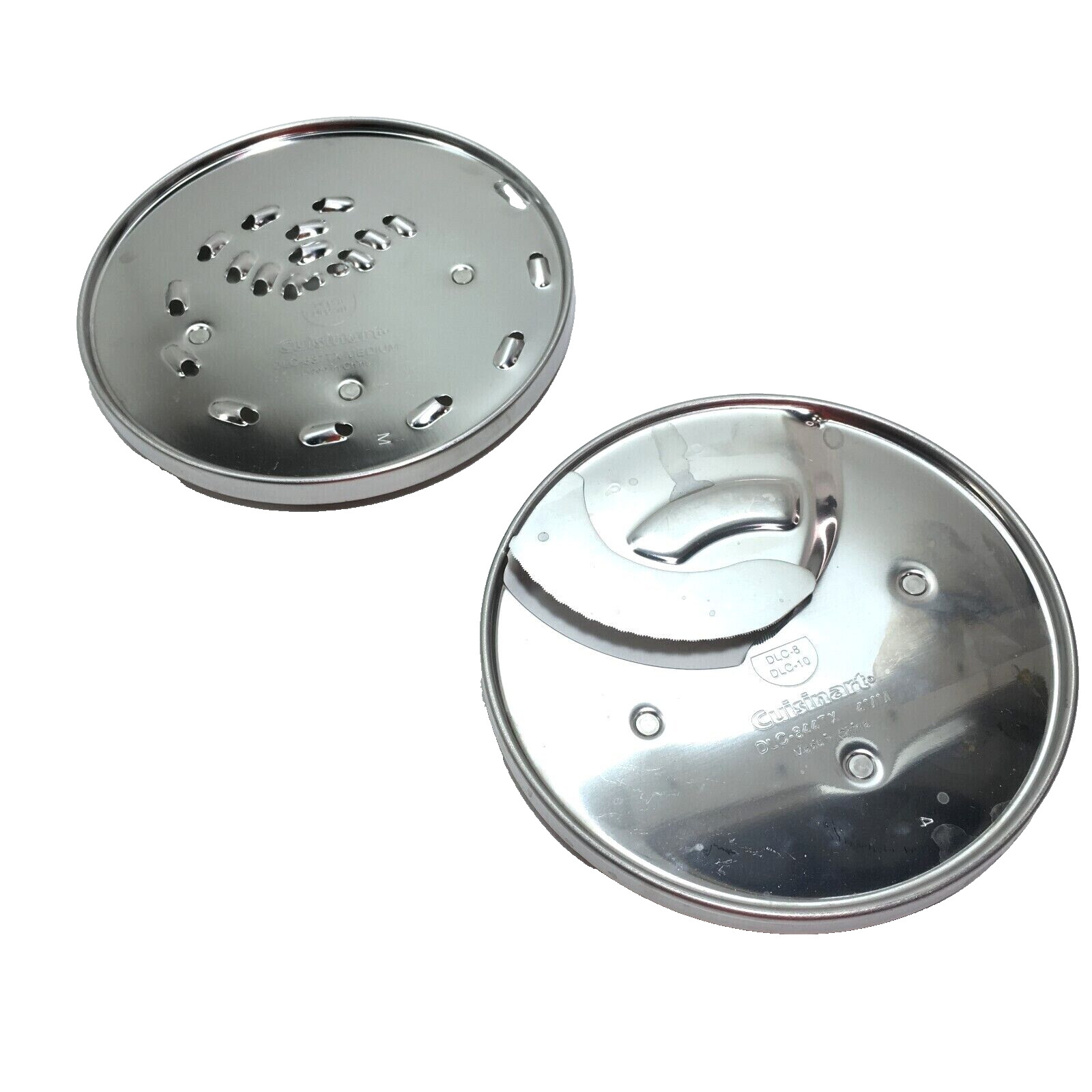 (Set of 2) Cuisinart DLC-2011 DFP-7 Shredding Slicing Discs OEM DLC-837 DLC-844