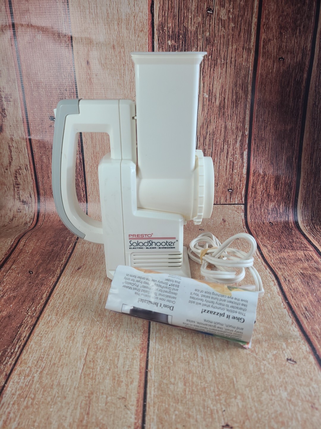 Presto Salad Shooter Slicer Shredder Base Unit Only Model 0291001 NO BLADES