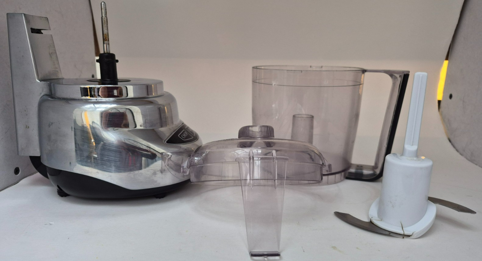 Cuisinart Cast Metal Mini-Prep Plus DLC-3 Processor Chrome Chop Grind Metal Body