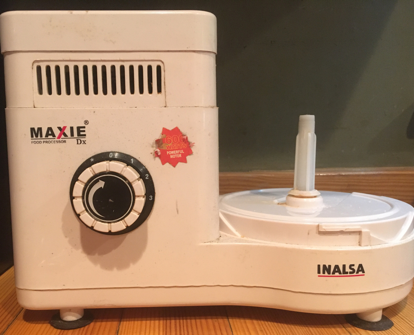 Inalsa Maxie Dx Mixer Grinder 600W Food Proc. India Plastic Atta Kneader Dough