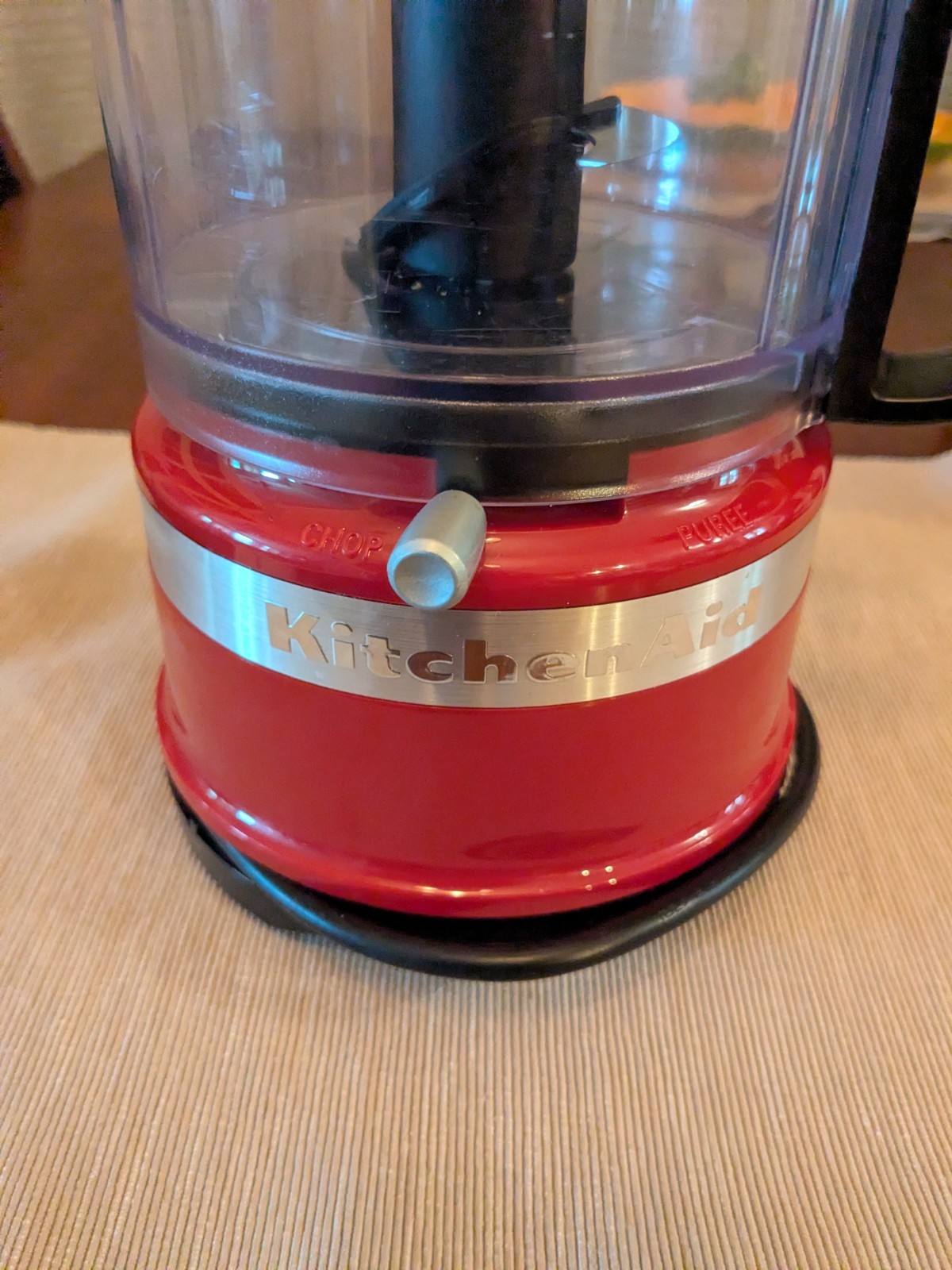 KitchenAid 3.5 Cup Mini Food Processor Red Chopper KfC3516ER Works Great