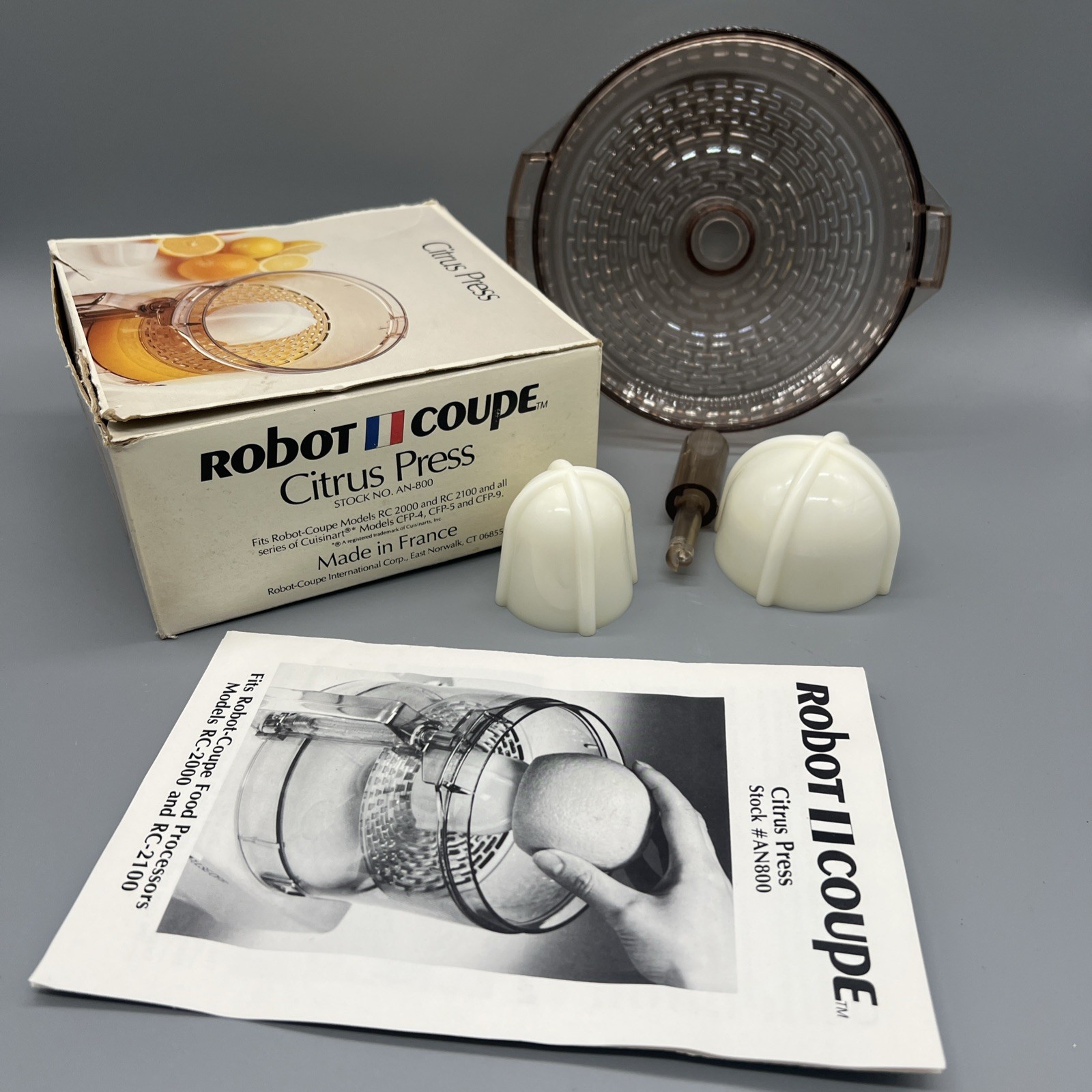 Robot Coupe RC 2000 Food Processor Citrus Press ONLY Lemon Orange France Vtg 80s