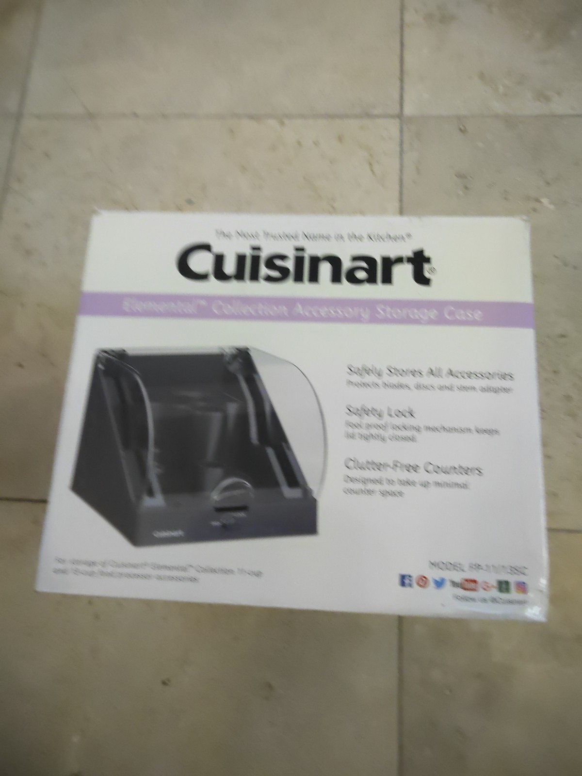 FP-11/ FP-13SC CUISINART Food Processor Accessory Storage Box EMPTY CASE ONLY