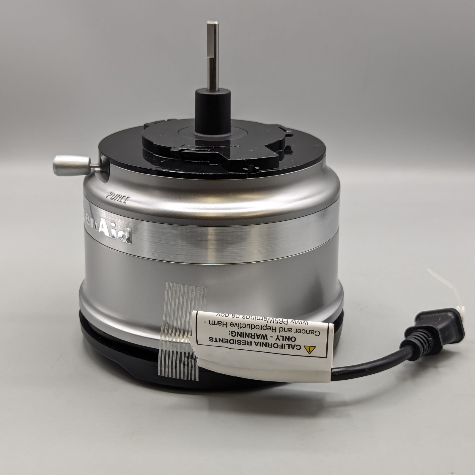 New KitchenAid 3.5 Cup Food Chopper KFC3516 Replacement Silver Motor Base