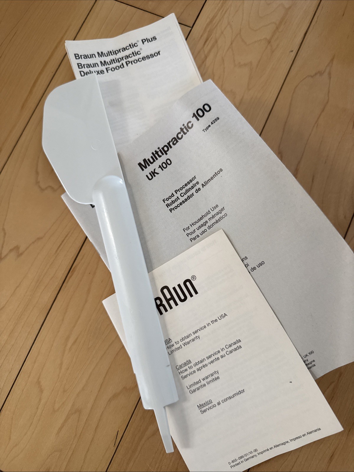 Braun UK100 Multipractic Food Processor Type 4259 Made in Germany NIOB