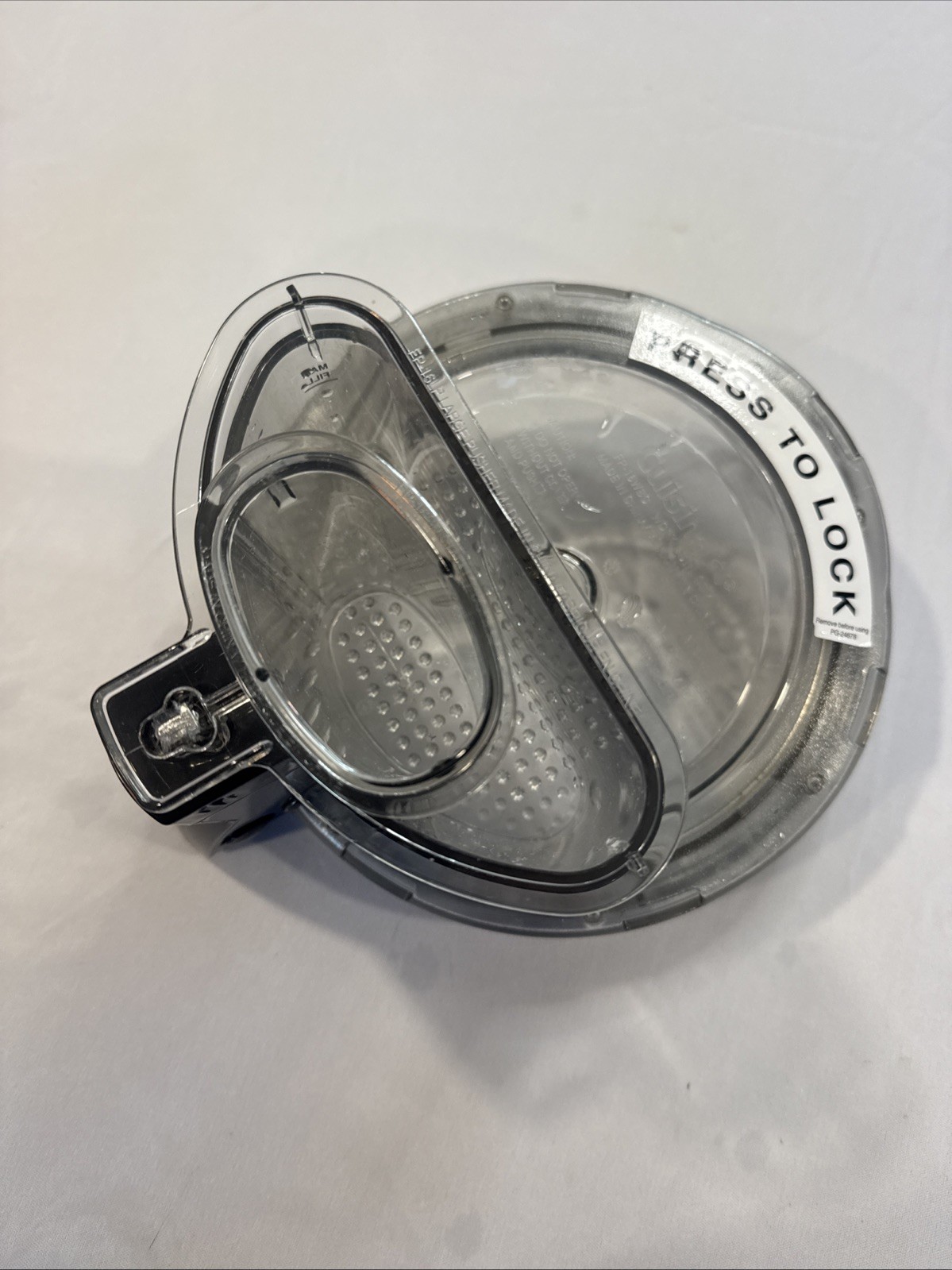 OEM~Cuisinart FP-16WBC Work Bowl Cover +FP-16LP/FP-16SP Lg/Sm Pusher