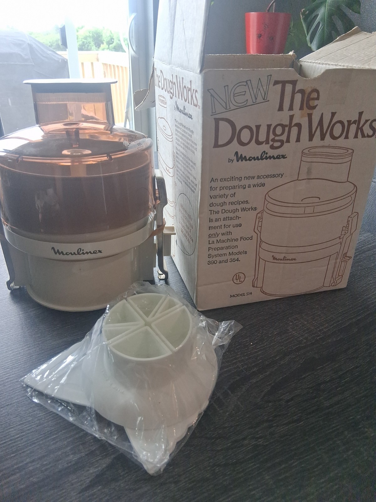 The Dough Works 514 Attachment by Moulinex for Process La Machine Models 390 354