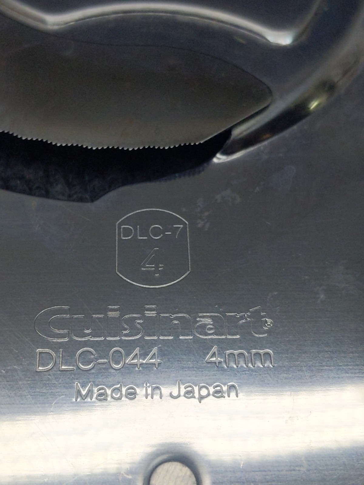 Cuisinart DLC-044 4MM Slicer Disc For DLC-7 Food Processor Pre-owned
