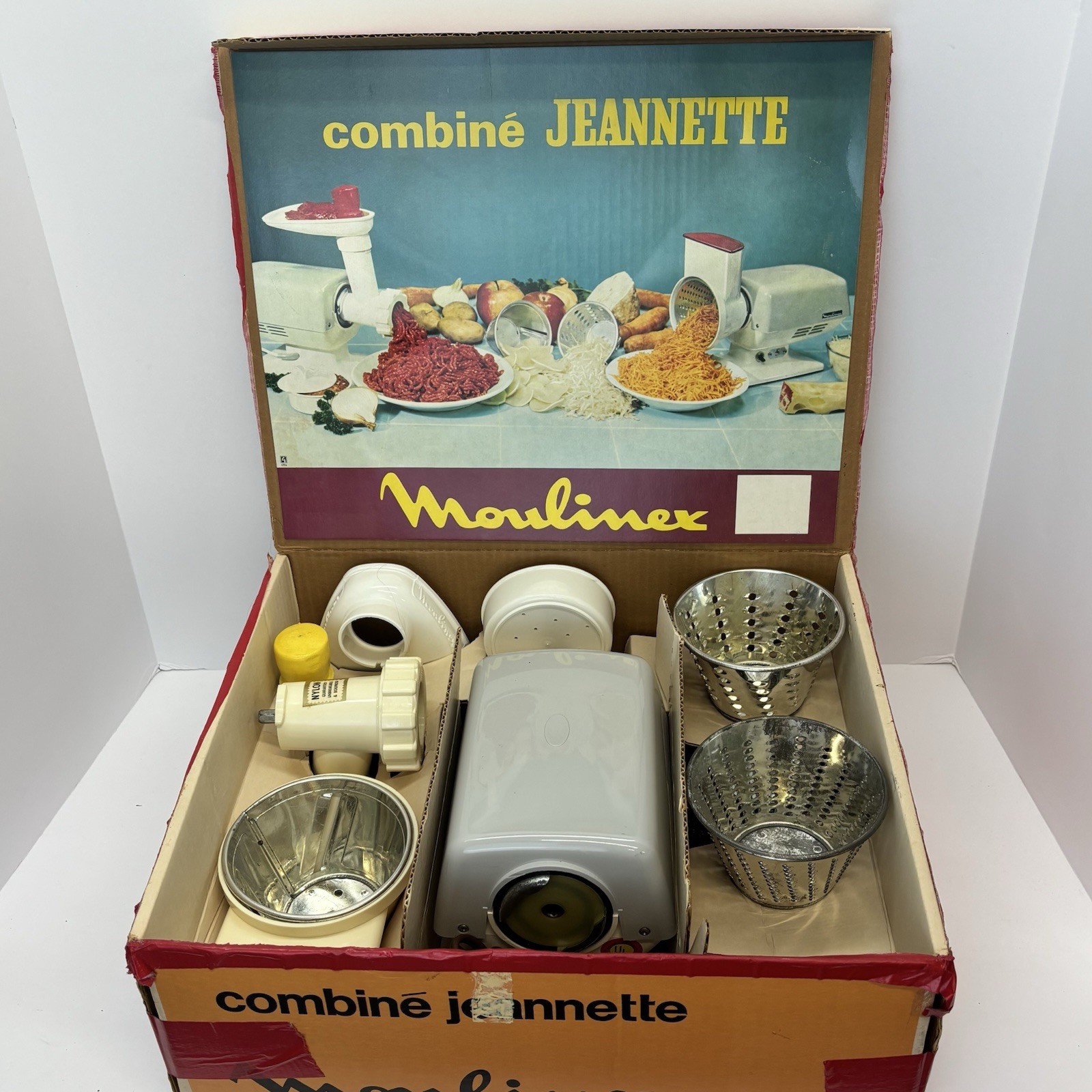 Moulinex Combine Jeannette Electric Meat Grinder & Food Processor Grater Slicer