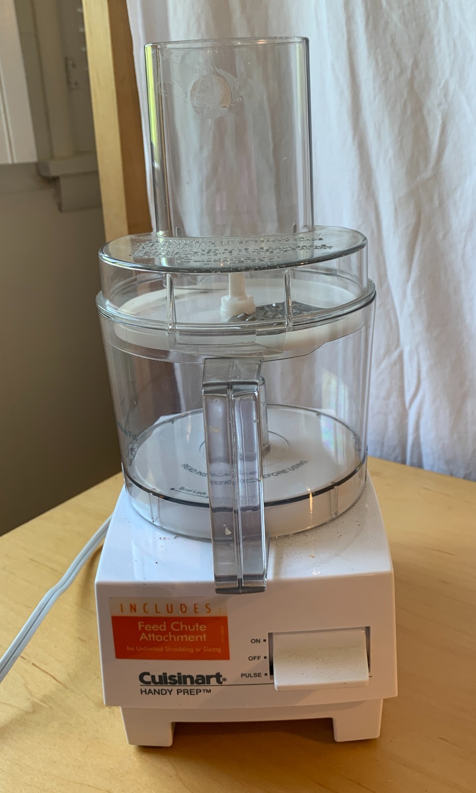 Cuisinart Handy Prep – 3-Cup Food Processor – DFP-3 – Feed Chute Attachment