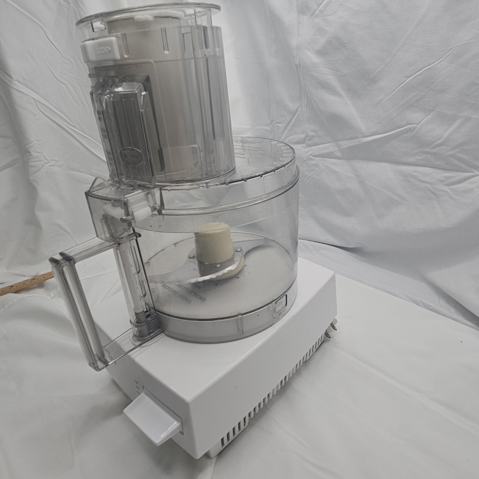 Cuisinart DLC-10S TX White Pro Classic 7-cup Bowl Food Processor Working Tested