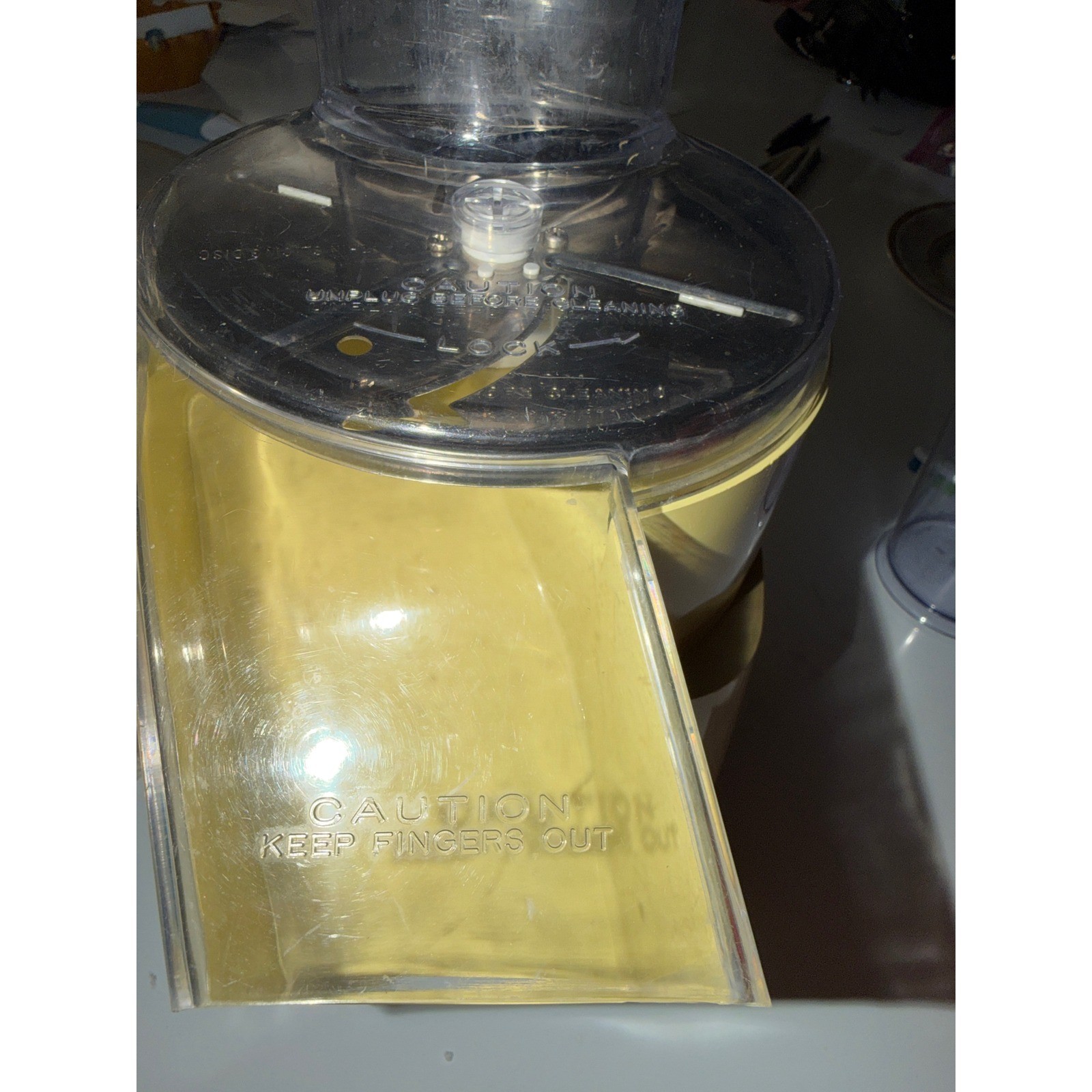 Vintage Oster FoodCrafter Slicer Shredder Salad Maker Yellow Harvest Gold 1970s
