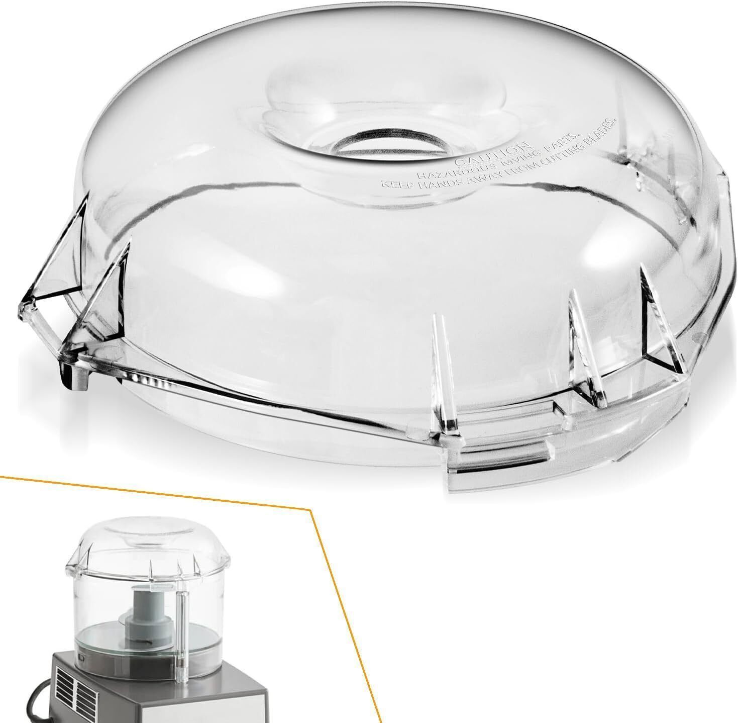 106458S Cutter Bowl Lid Fit for Robot Coupe R100B R100BCLR R101B R2 R2B R2 Dice