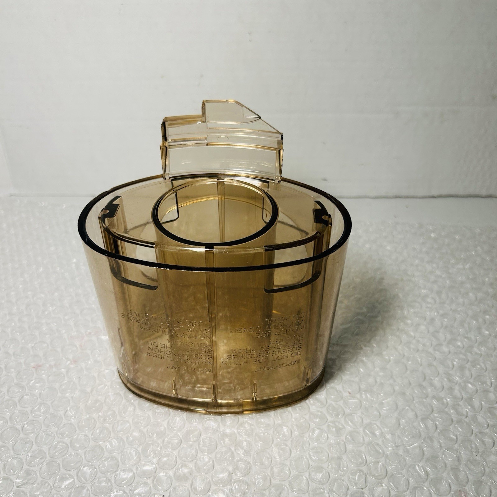Cuisinart DLC-7 Food Processor Chute Feed Tube Replacement DLC-017 amber