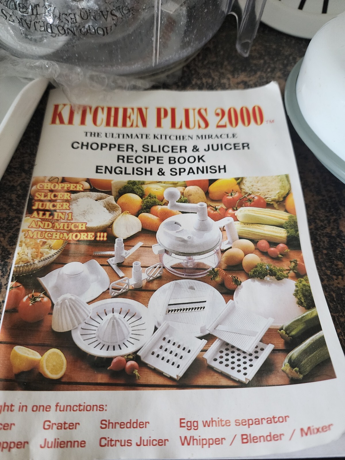 Kitchen Plus 2000 8 in 1 Functions Slicer Chopper Grater Shredder Mixer Juicer
