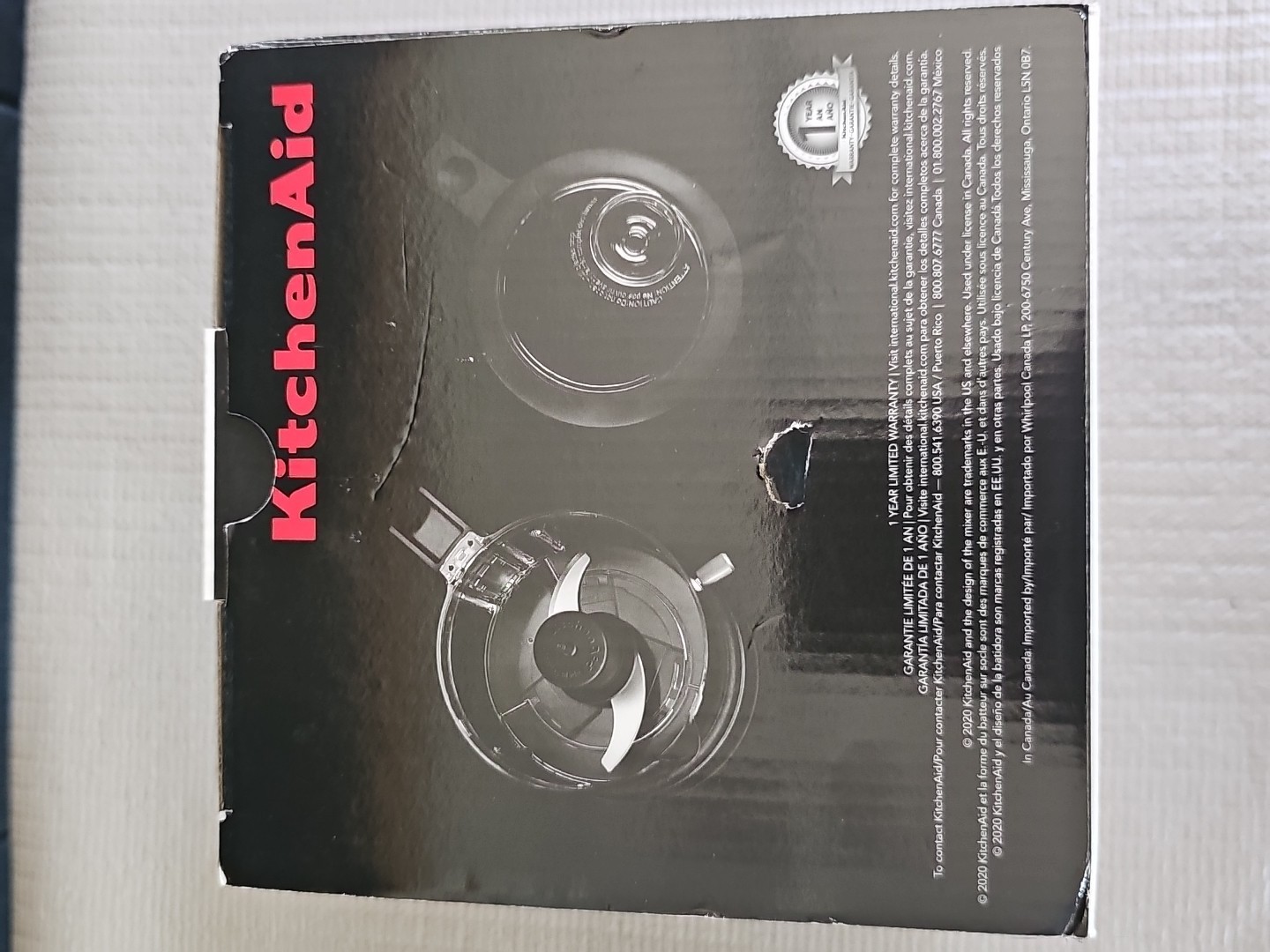 KitchenAid 3.5-Cup Food Chopper Chop Mix Puree Drizzle Basin Liquid NIOB