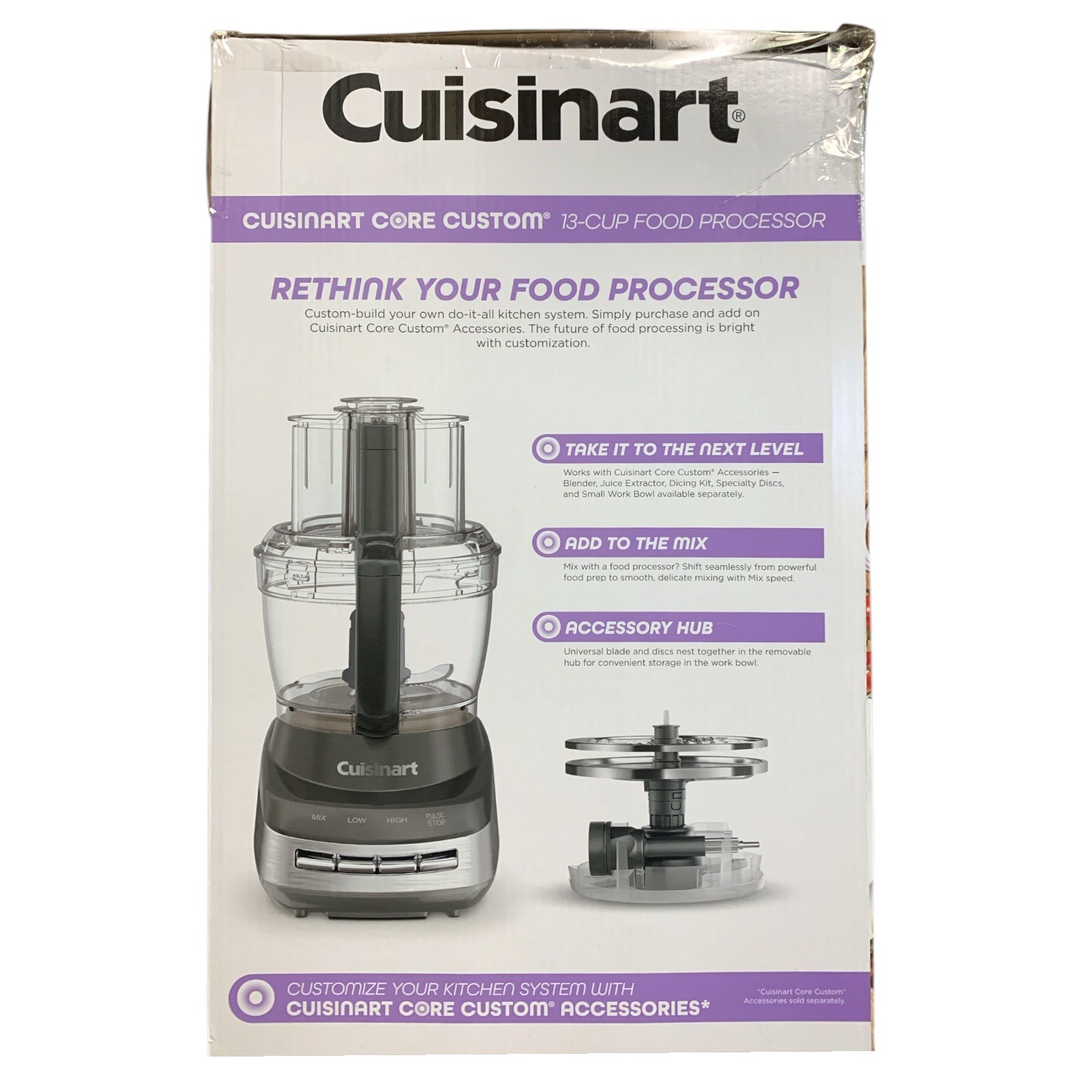 Cuisinart Core Custom 13-Cup Food Processor – Chop, Puree, Shred, Slice & More
