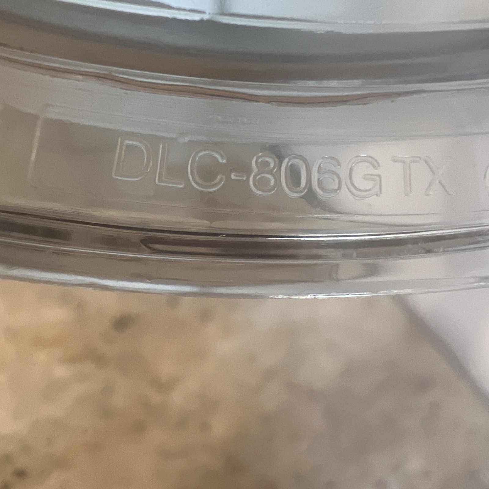 Cuisinart DLC-806GTX Food Processor Low Profile Work Bowl Lid Only (NO CAP)