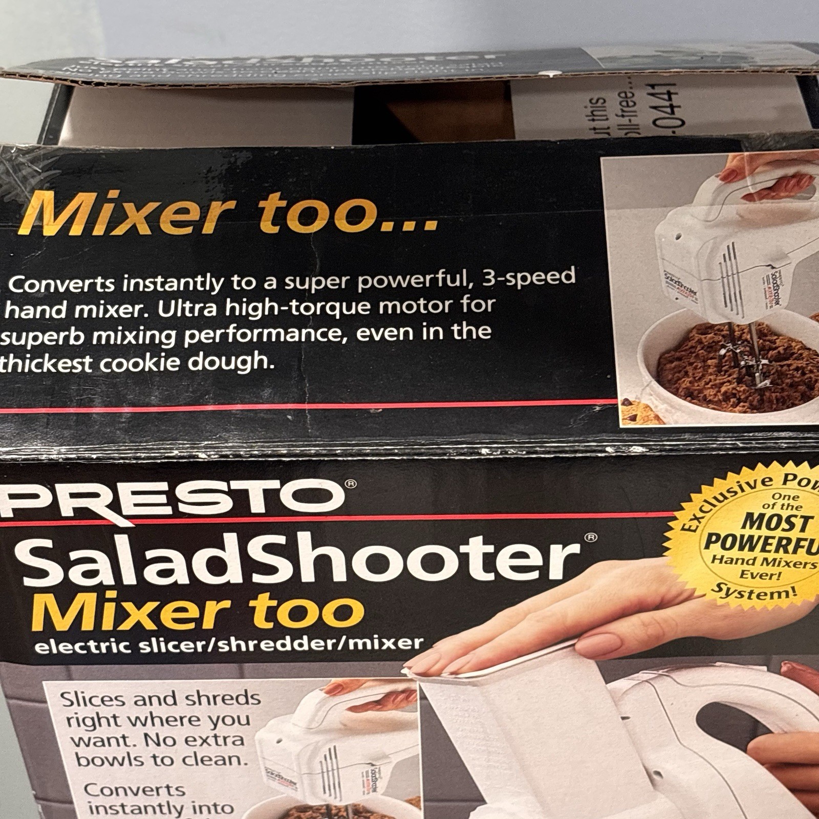 Presto Salad Shooter Mixer Too Electric Slicer Shredder Mixer 02980 Works 1997