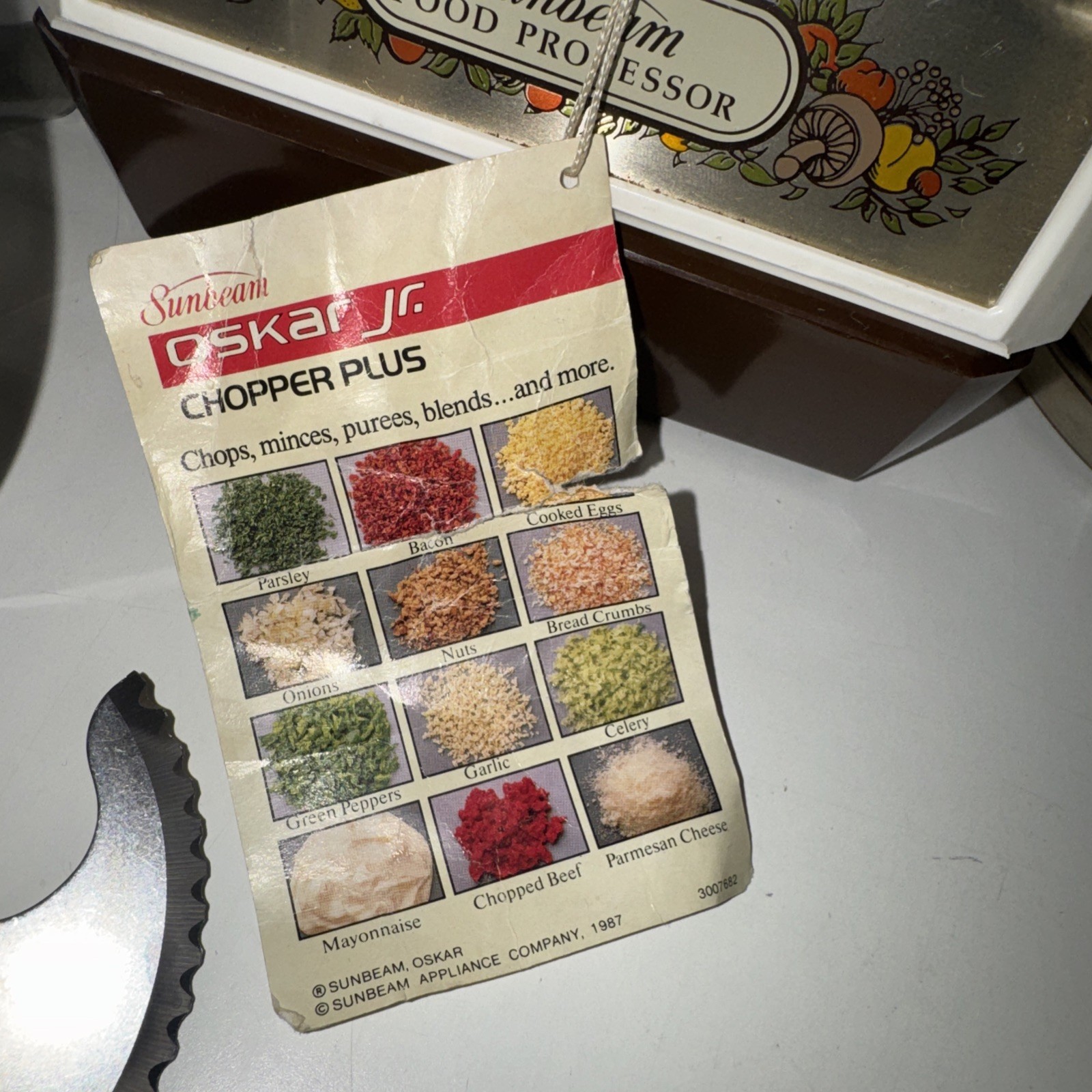 Vintage Sunbeam Le Chef Food Processor Model 14-11 Complete TESTED WORKS
