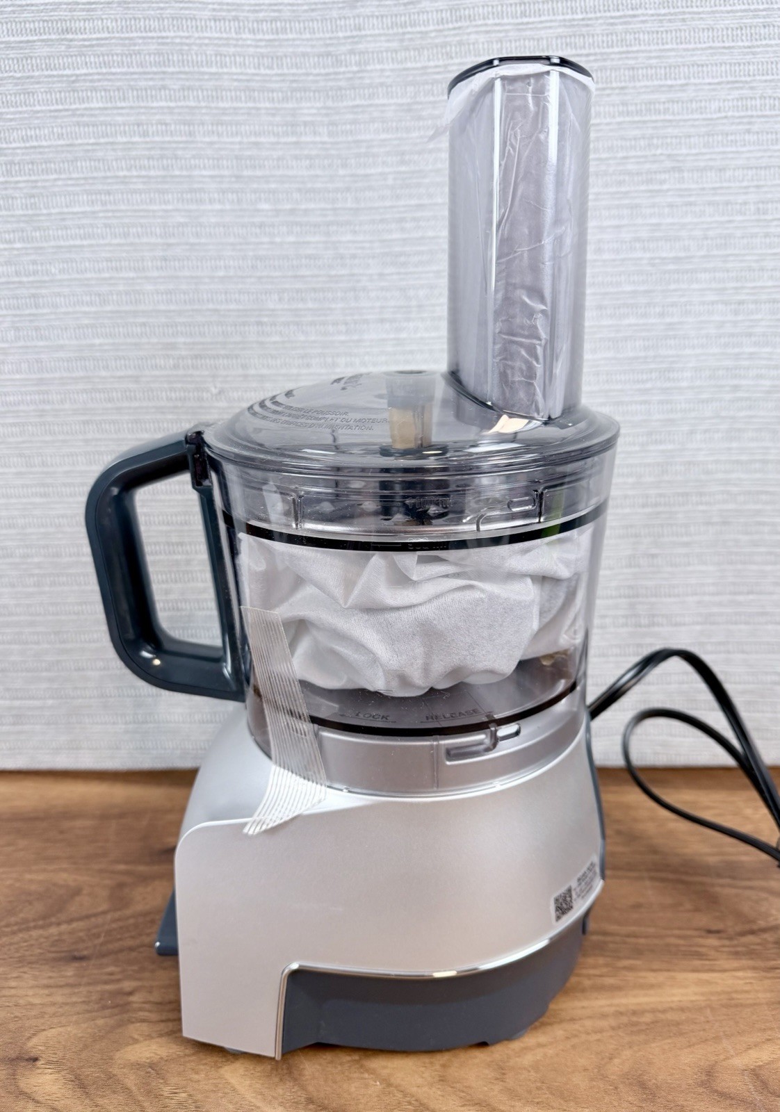 Cuisinart FP-5 5-Cup Food Processor 500W Silver/Black w/ Bowl, Lid, Tube