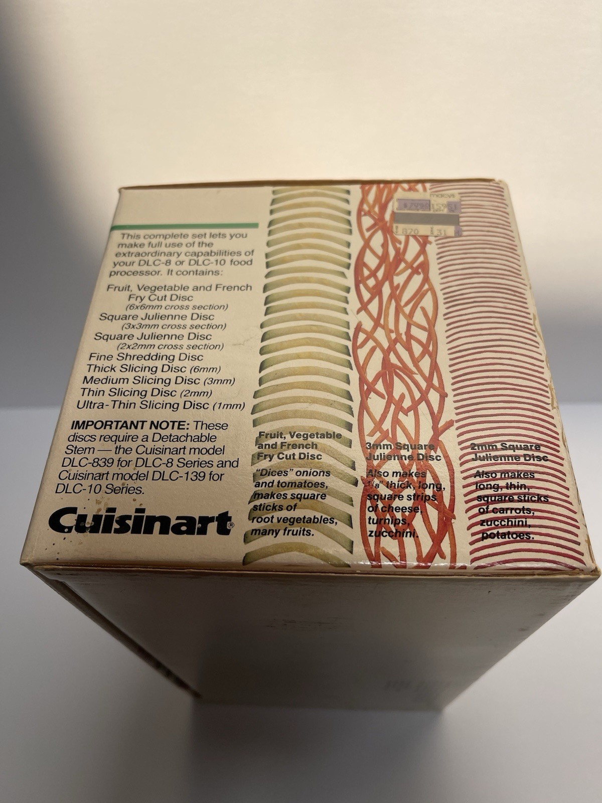 Cuisinart Complete DLC-8/DLC-10 Food Processor 8 Disc Set EUC
