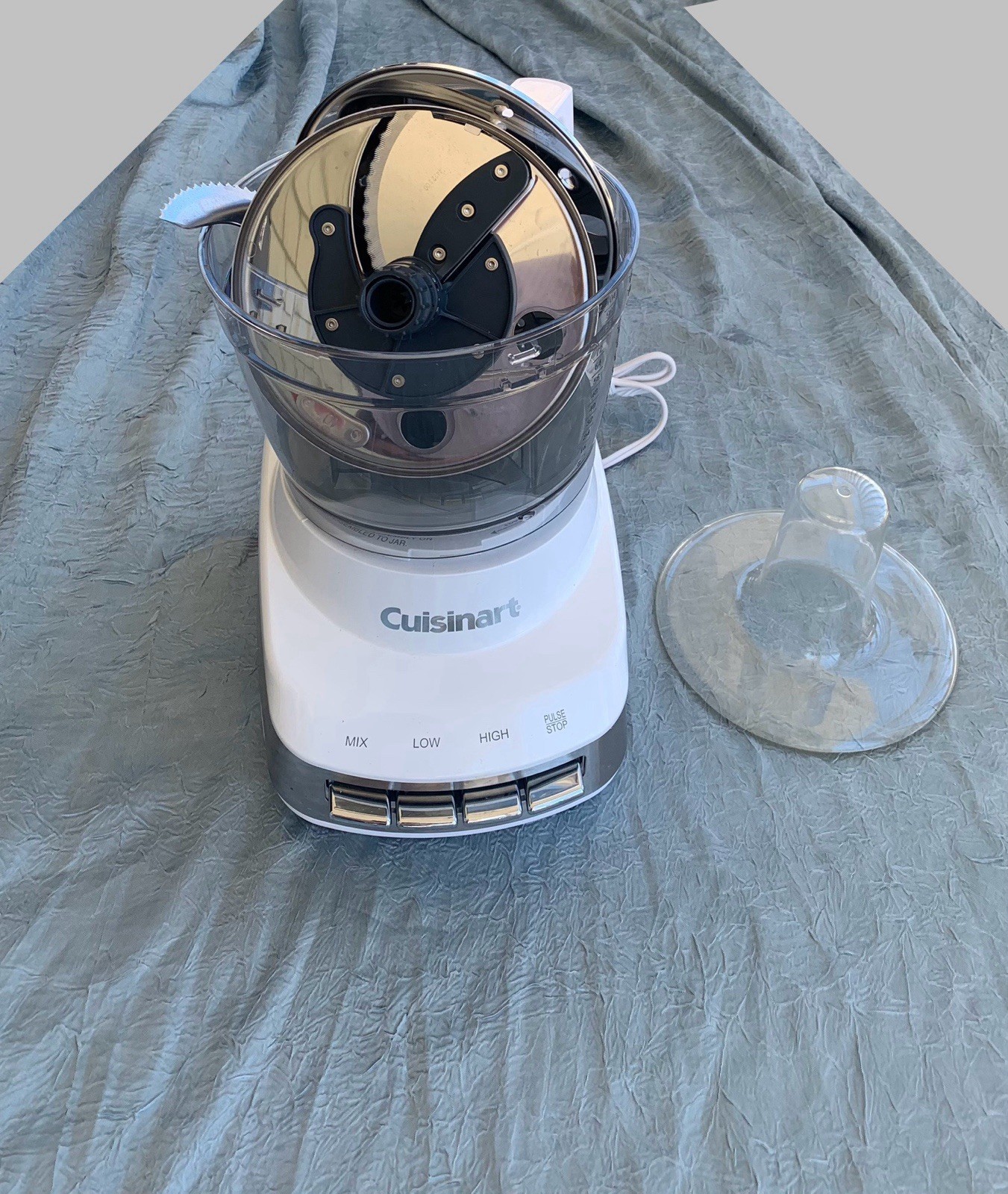 Cuisinart Full-Size Food Processor White, 3 Blades, 3 Speeds,