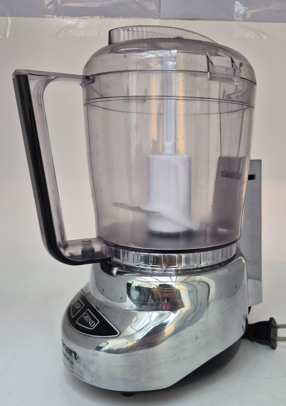 Cuisinart Cast Metal Mini-Prep Plus DLC-3 Processor Chrome Chop Grind Metal Body