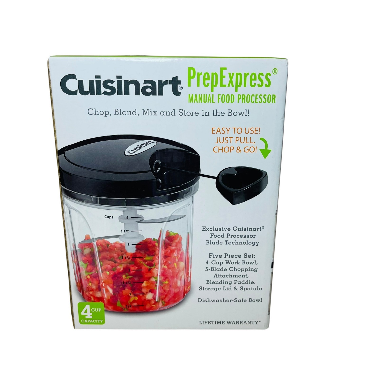 Cuisinart Prep Express Manual 4 Cup Food Processor CTG-00-PCH4 NEW In Box/UNUSED