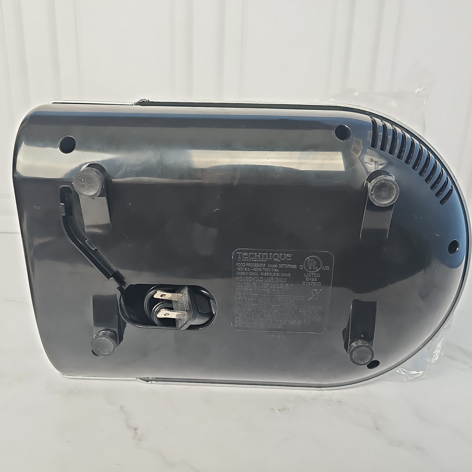 QVC Cook’s Essentials Food Processor Base with Parts Technique Model CETOFP263