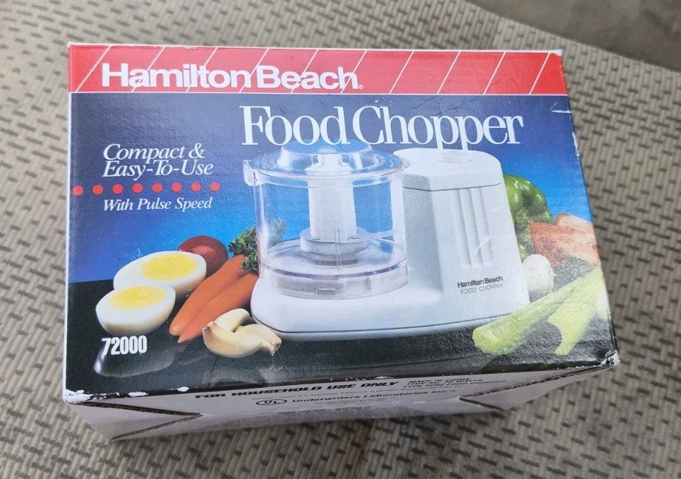 Hamilton Beach 72000 1.5-Cup Compact Food Chopper Vintage New In Box Old Stock