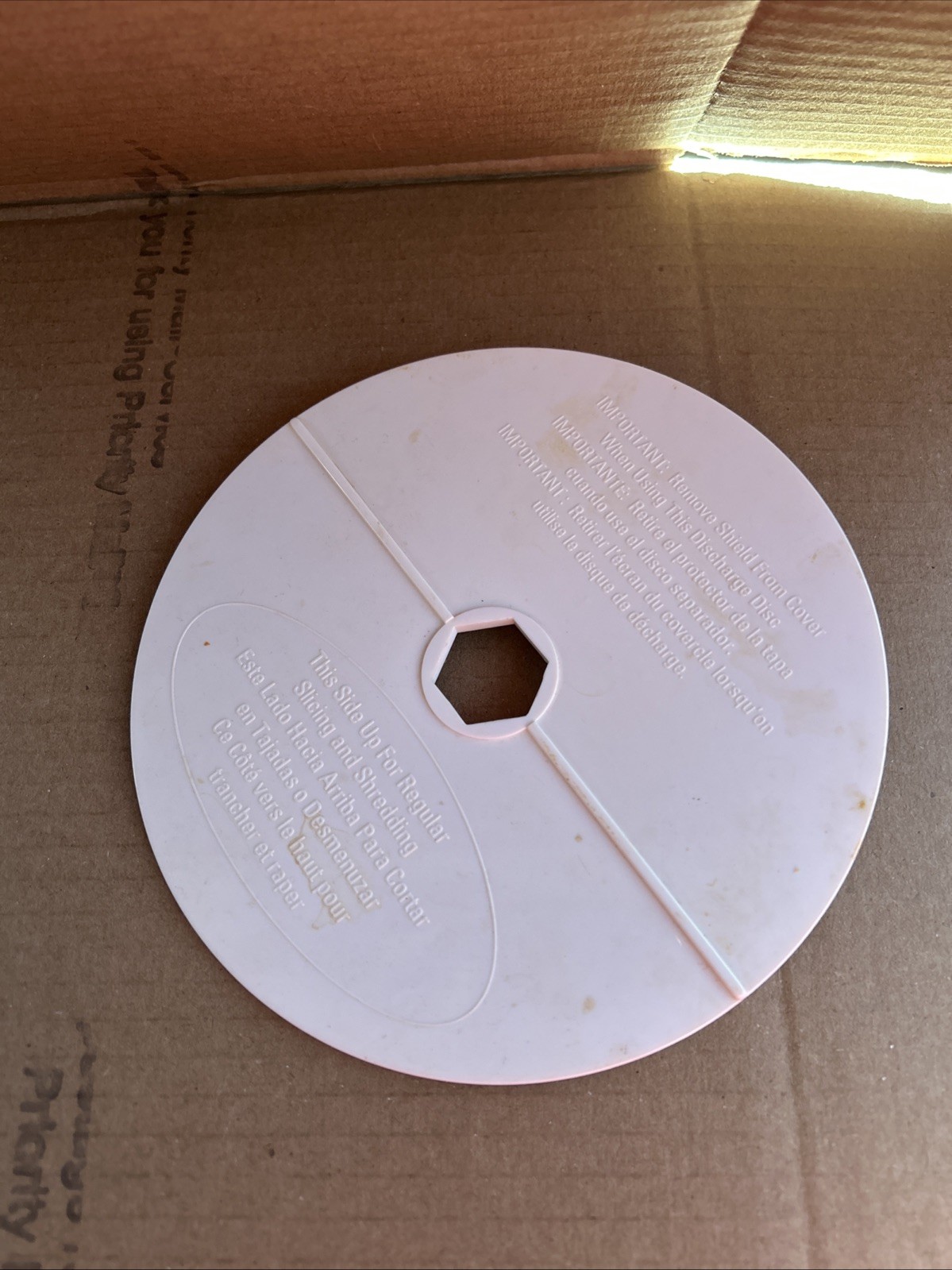 Black & Decker Quick N Easy Food Processor Thrower Disc FP1300 FP1400