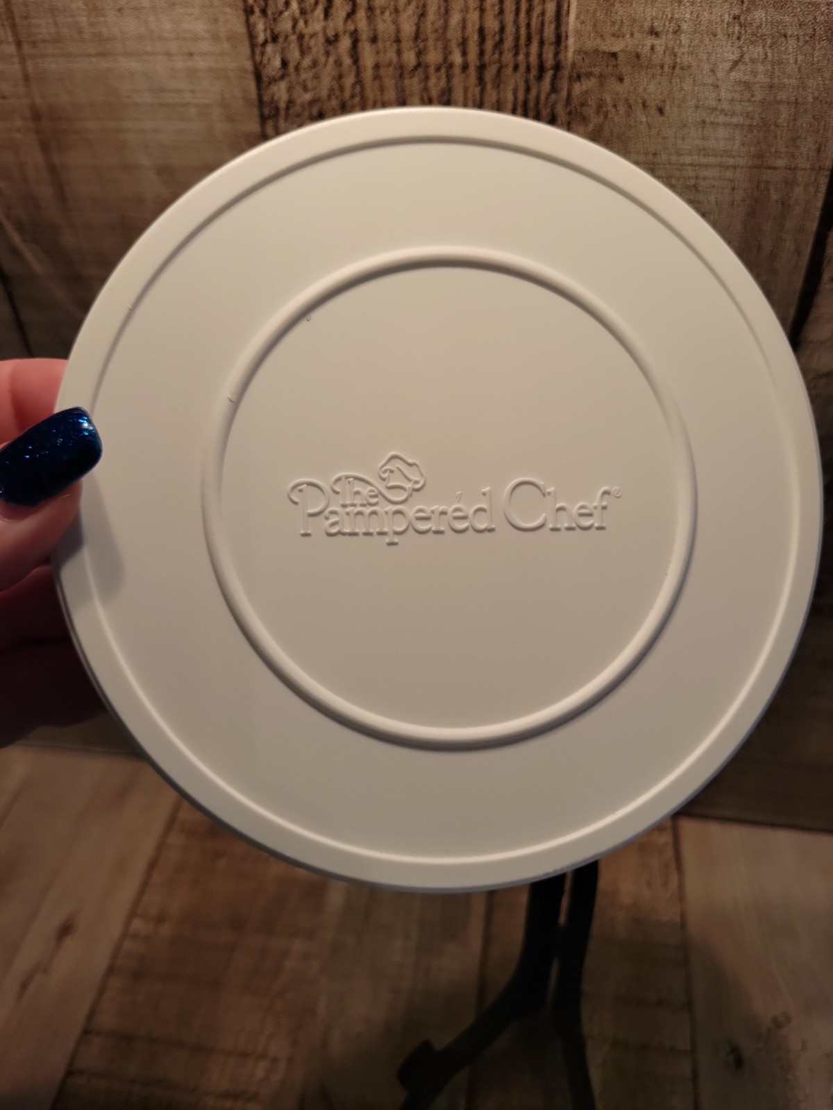 Pampered chef manual food processor Storage Lid 2588 White 5 3/8″ Replacement
