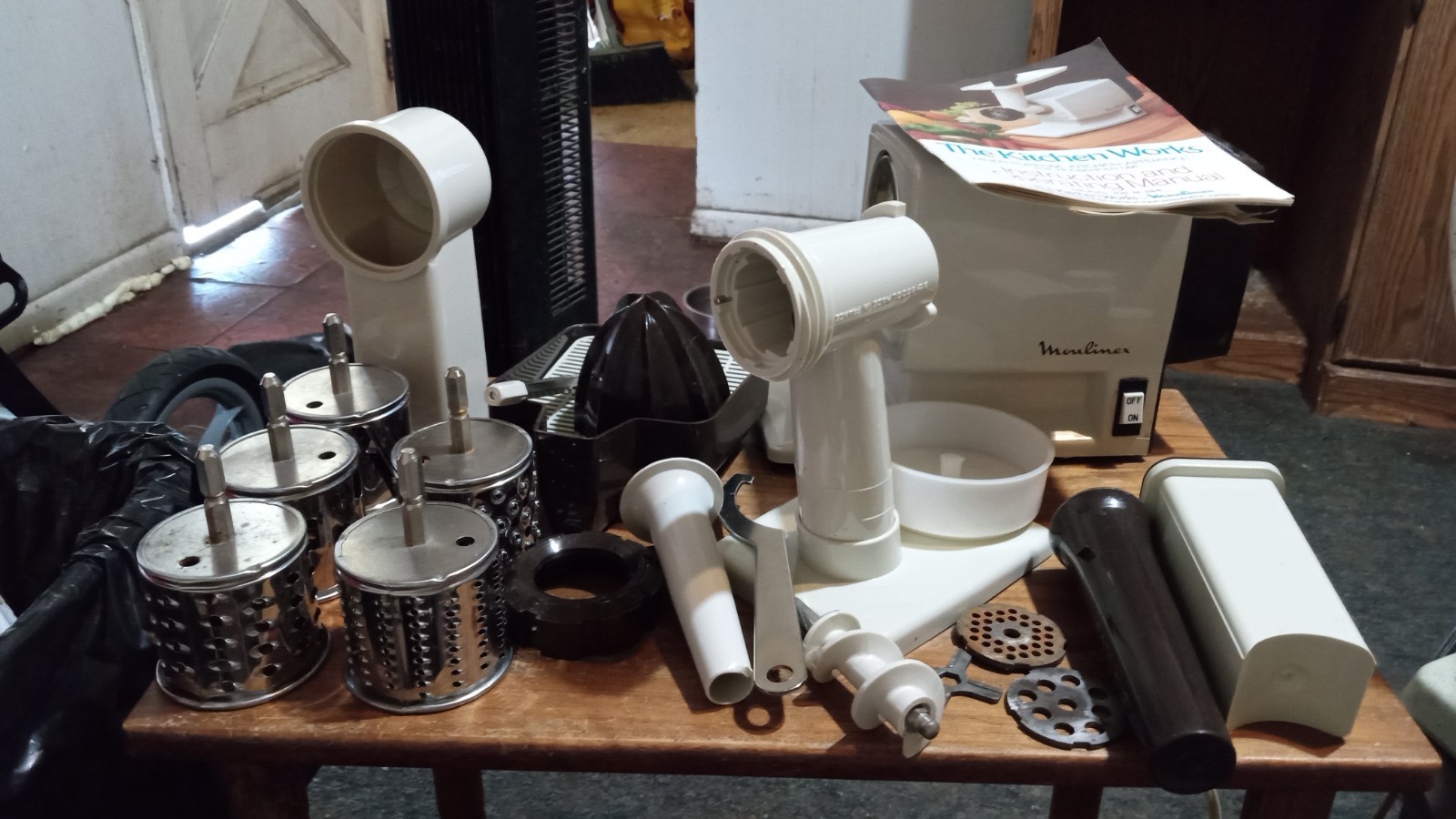 1977 Kitchen Works by Moulinex Deluxe Model 308 Multi Purpose Kitchen Appliance