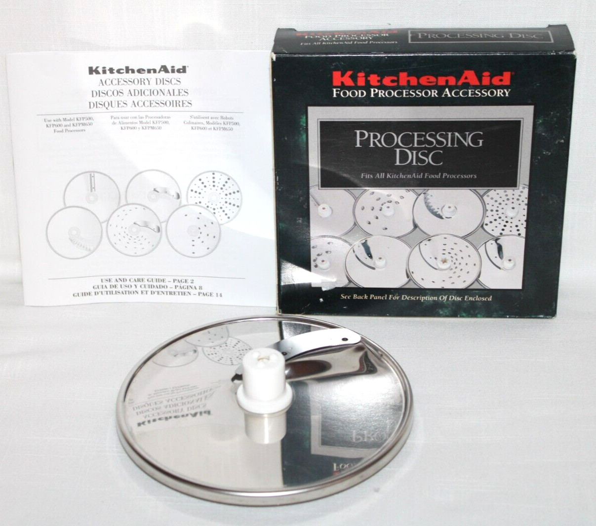 KITCHEN AID Food KKPSL6 Thick (6MM) Slicing Processor Disc In Box #16