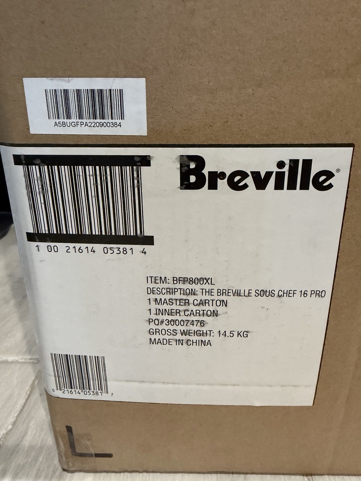 Breville BFP800XL Sous Chef 16 Cup Pro Food Processor Brushed Stainless Steel