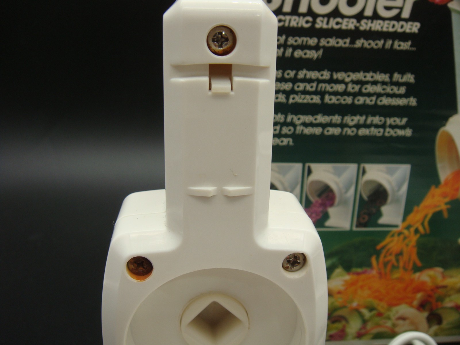 Presto Salad Shooter Electric Slicer Shredder w/ Attachments Box Manual Tested