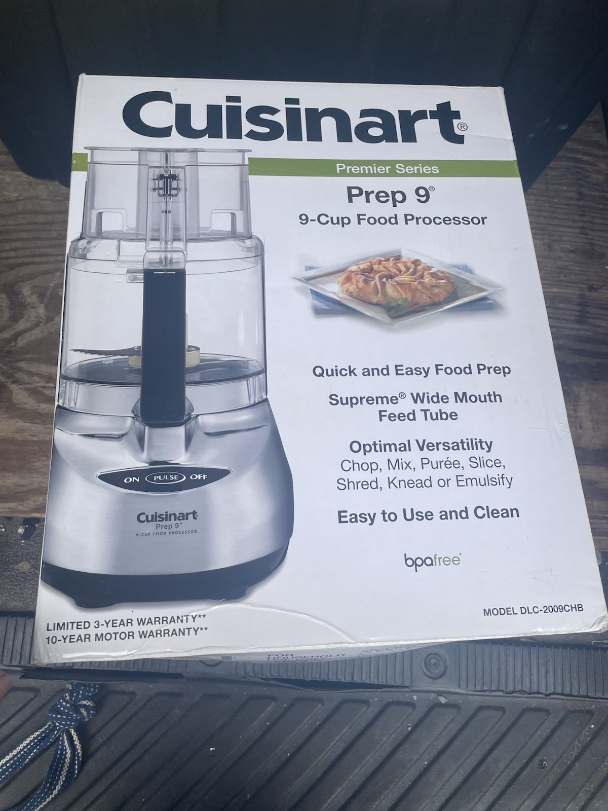Cuisinart Prep 9 Cup Food Processor Brushed Stainless Finish DLC-2009CHB – NEW!!