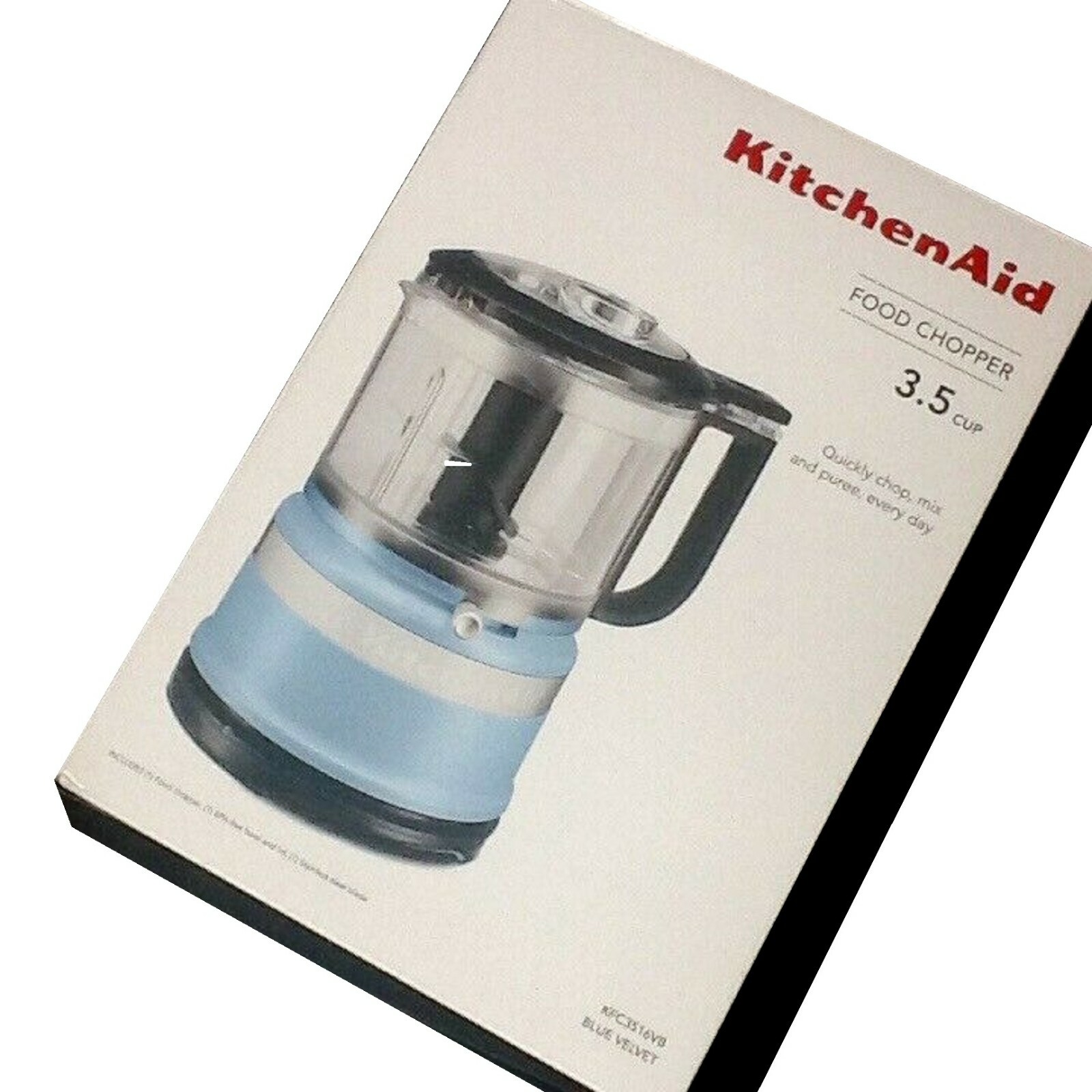 new BLUE VELVET KitchenAid 3.5-Cup Food Chopper (a.k.a. Processor) KFC3516VB