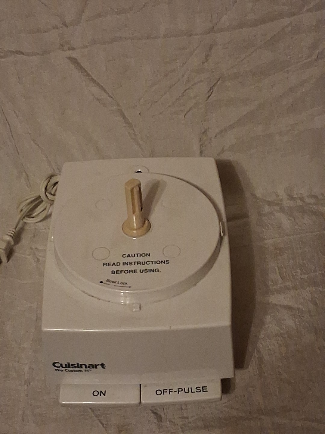 Cuisinart Pro Custom 11 Food Processor Motor Base White DLC-8S TX WORKING *GUC*