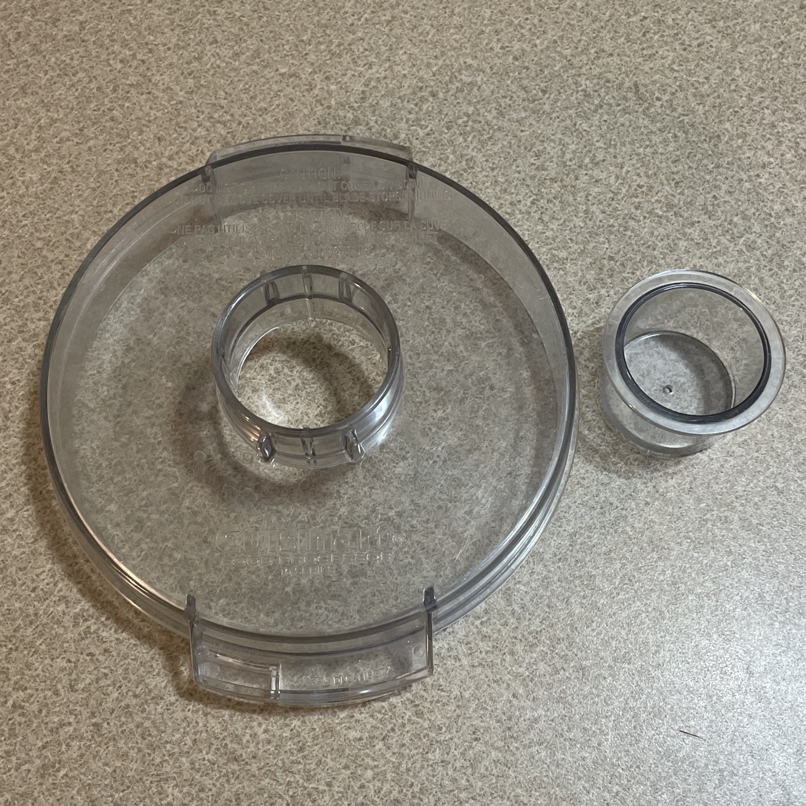 Cuisinart Food Processor Pro Classic 10 Series Round Flat Lid DLC-116GTX w Cap