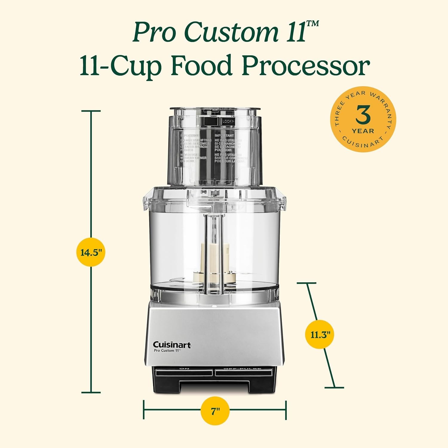 Cuisinart DLC-8SBCYP1 11-Cup Food Processor Stainless Steel