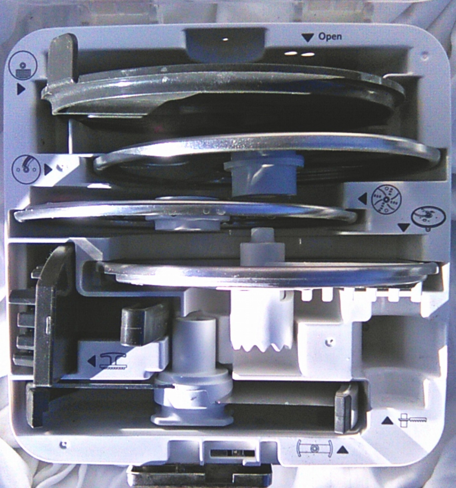 KITCHENAID FOOD PROCESSOR ATTACHMENTS BLADES REPLACEMENT PARTS W/ STORAGE CASE