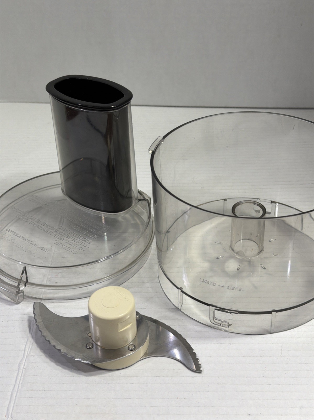 Cuisinart Food Processor DLC-5TX Work Bowl-Lid and Pusher Replacment Parts